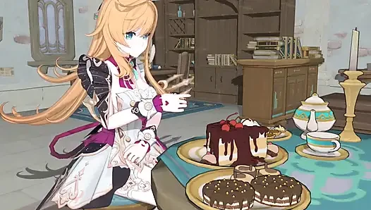 Genshin Impact- Escoffier’s Sweet Cake and Lustful Sex - 3D Hentai Animation