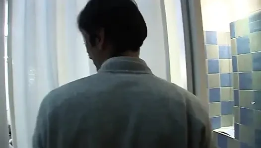 MILF in mask gets fucked by a younger boy
