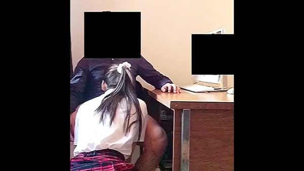 Teen SUCKS his Teacher’s Dick in the Office for a Better Grades! Real Amateur Sex!