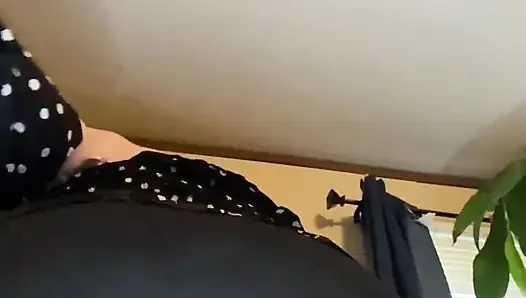 Booty Drops and Slaps in Leggings While in Slow Motion