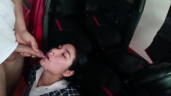 FINAL PART Colombian gets FUCKED after school in a motel parking lot... CUM ON HER FACE alexachris20