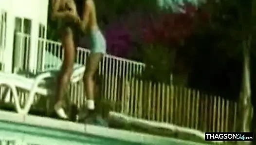 Mature Blonde Babe Stretched Wide in Outdoor Anal Action