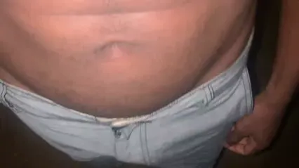 Holding Pee But Bladder Bulge Fuck Piss Myself Outdoor - 002