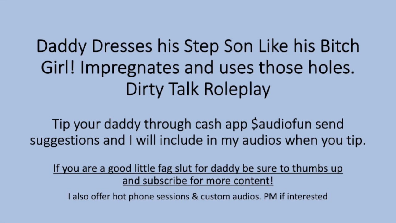 Daddy Puts His Boy in Panties. Impregnates. Dirty Talk. Roleplay