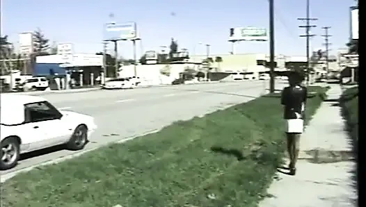Black girl rides a huge white cock