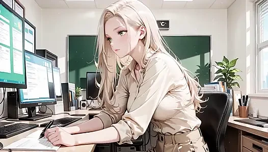Premium Female Teacher Takes Off Blouse: Oiled Big Ass Deepthroat to Squirting Orgasm