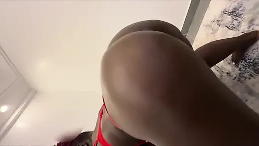 Curvy Ebony Getting Some Hardstrokes