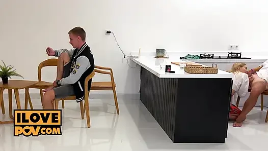 Californiababe Fucks You While Her BF Watches the Match Nearby