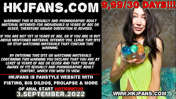 Hotkinkyjo take in ass XO speculum & small balls. Then anal fisting & prolapse