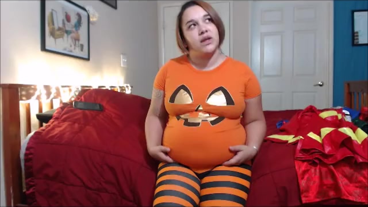 round and big belly