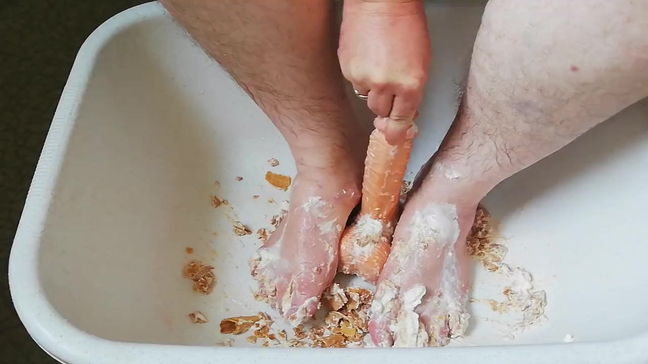 Fun with whipped cream, waffles and dildo