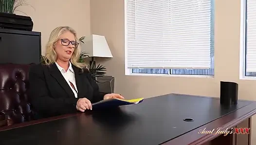 AuntJudysXXX - 59yo Busty Mature BBW Boss Lady Maddie Cross Needs a Hole Filler