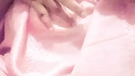 Muslim hijabi girl  show and finggaring his boyfriend by video call