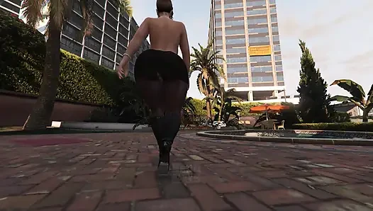GTA 5 Franklin and Amanda Full 35 min Movie - Michael's House Affair (Compilation)