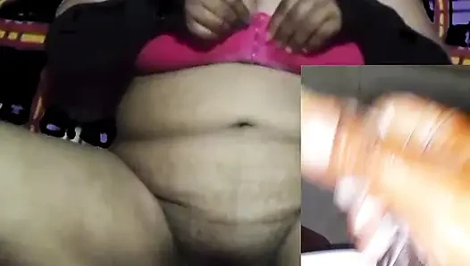 Indian housewife video call fingaring with husband so much hungry wife pussy