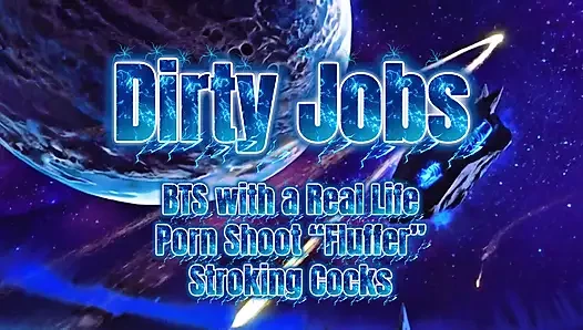Fluffer Has Her Hands Full Stoking 2 Fat Cocks