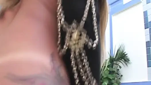 Blonde Babe Stretched Wide Dripping Cum Poolside Pounding