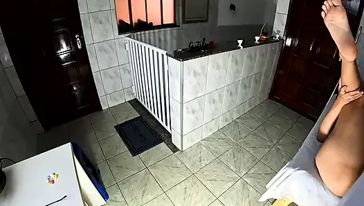 Anal sex with a patient on the gynecologist's exam table – POV.