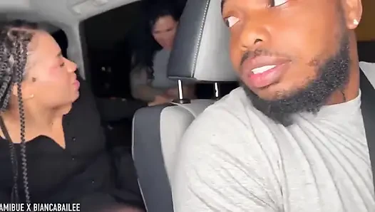 Hot Lesbian Sex in Uber Home After Party with Hot GF Ami Bue