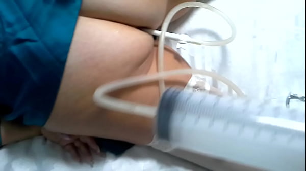 Cold enema of extra sparkling . and pleasure