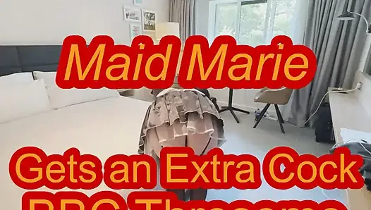Maid Marie's BBC Stranger Fuck Threesome