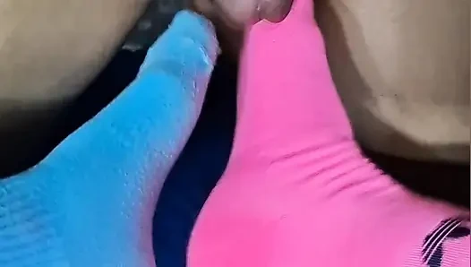 Mistress femdom ballbusting footfetish and handjob