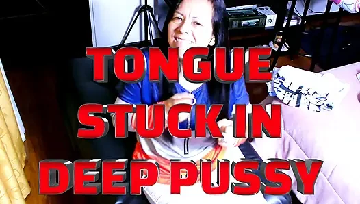 TONGUE STUCK IN DEEP PUSSY WITH ADAMANDEVE AND LUPO