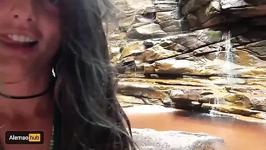 Dreadhot's Wet Pussy Gets Fucked Under the Waterfalls