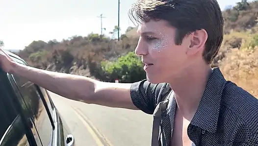 Biphoria - Hot Latin Gay Couple Smashes Hitchhiking Slut