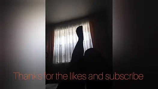 A Neighbor with Big Tits and a Big Ass Takes a Bath and Shaves Her Pussy