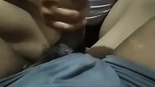 Shake dick with oil and squirt over and over again