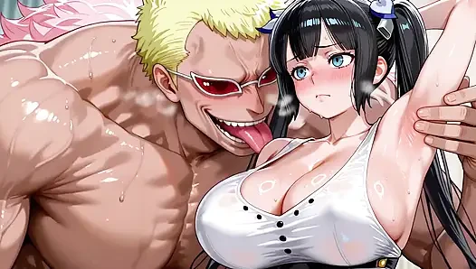 Doflamingo (op) X Hestia (danmachi)
