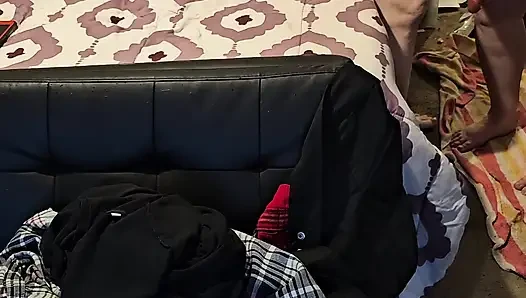 Hubby caged,  pegged, released