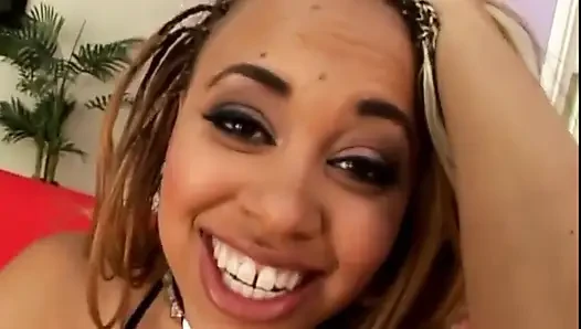 A big black cock for an ebony beauty in heat