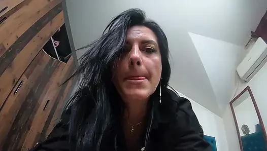Ripped Pantyhose Slut JOI. Dildo Ride, Pussy Slaps and Triple Orgasm Toy Session