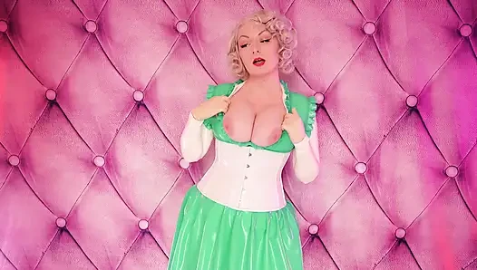 Hot Medical Exam for you... with JOI - Latex Rubber Fetish pin up MILF (Arya Grander)