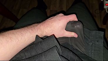 PhantomGentX – Hairy daddy jerks off his huge cock after work