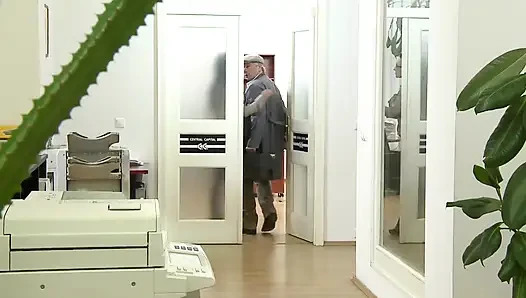 Passionate Secretary Has Hot Number with the Janitor in the Office