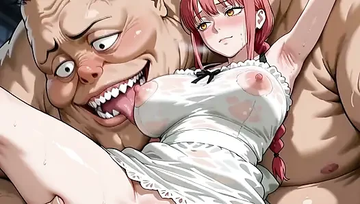 Ugly Fuhrer (opm) X Makima (cm)
