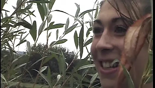 Mature Brunette Dripping Wet in Outdoor Hardcore Romp