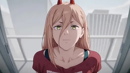 Power Has Sex in Makima's Office! Chainsaw Man Hentai Uncensored POV