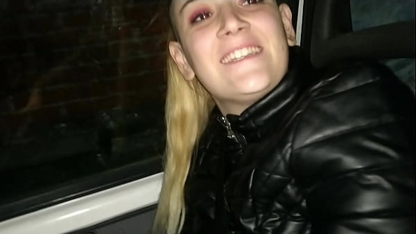 Blonde sucking dick on the highway