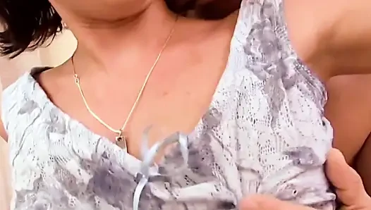Hot and sexy brunette with small natural tits really needs some intense fucking in her tight pussy