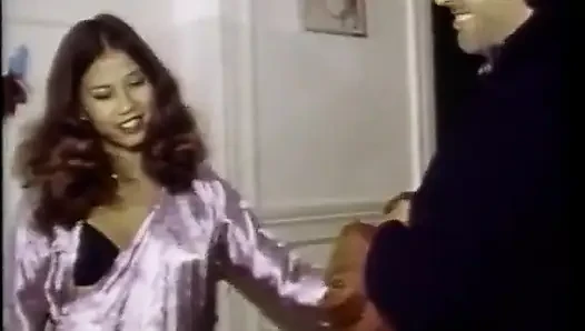 Big Hard Dick Fills up This Brunette Asian Exotic Slut with a Tight Young Pussy