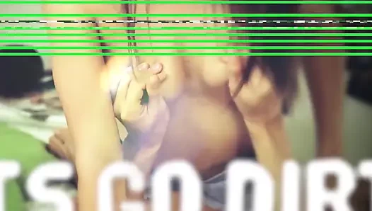 Blonde babes suck a huge cock then get fucked to a mouth cumshot
