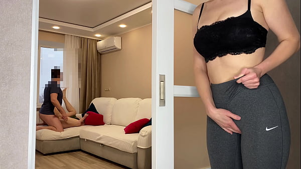 Wife Unnoticed Masturbates while I Fuck her Friend - Real Cheating - Russian Amateur with Conversations