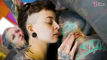 Raw Threesome Anal Destruction with Massive Drill Dildo
