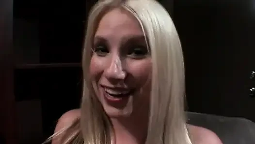 Blonde milf fucked and filmed in POV