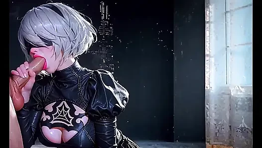 Cosplay Gamer Girl with Huge Breasts Gets Fucked in Her Ass and Pussy