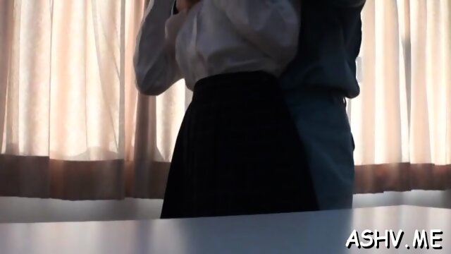 Frisky teen japanese floozy adores blowjobs